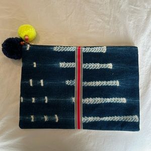 Cult Gaia mudcloth pouch